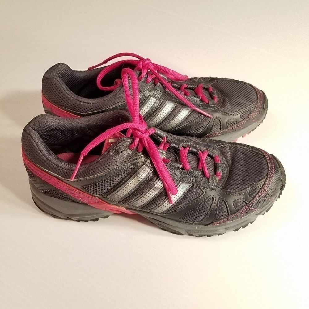 Adidas Adiwear Running Shoes Gray Pink sz 9 - Picture 3 of 8